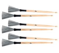 XDrum WTD-1L Wire Tap Drumstick Brushes largo (combinación de escobillas y baquetas para jazz, escobillas y baquetas en uno, uso versátil, longitud total: 37 cm, apertura de escobillas: 6,5 cm)