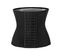 XDSP Fajas Reductoras Moldeadora Waist Trainer Corset Neopreno para Abdomen y Lumbar Bustier (Negro, Large)