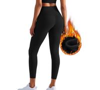 XDSP Leggins Termicos Mujer Invierno Cálido Térmico Leggings Pantalones Winter Thick Warm Fleece Lined Pantalones Deportivos Elásticos Cintura para Correr Yoga Pilates