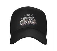 XDTINYR Gorra de béisbol Ajustable Va a Estar Bien. Salida a la Playa ofrecida Golf de Playa Regalos Femeninos para Hombres para Acampada al Aire Libre Senderismo