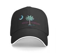 XDTINYR Gorras de béisbol Retro South Carolina Palmetto Árbol y Luna por Jan Marvin Diseñador Montañismo de Lujo Mujeres 2024 Regalos para Hombres Algodón cómodo