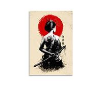 XDTIOPIMY Póster de arte asiático retro, decoración de pared japonesa, póster japonés contemporáneo, decoración asiática, pintura en lienzo para arte de pared, sin marco, tamaño 24 x 36 pulgadas
