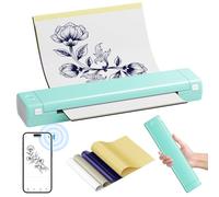 XDTKJDZ Impresora Tatuajes Térmica Bluetooth, Impresora Plantillas Inalámbrica con 10 Piezas Papel De Transferencia Tatuajes, Kit Máquina Tatuaje Portátil para Artistas Tatuajes Y Principiantes