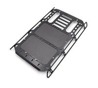 XEBRAD 1 Juego de Estante Superior for portaequipajes Techo for Coche RC Crawler 1/10, for Traxxas, TRX4 G500, for, simulación Metal con Tablero Fibra Carbono Portaequipajes para Coches de Juguete