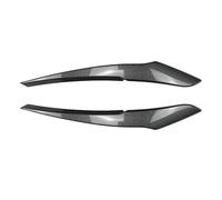 XEBRAD 2 piezas de faro mal ojo, párpados, delantero brillante, cubierta ceja, para 1 Serie 116i 118i 120i 125i 2011-2014, para, para F20 F21 tira de ajuste de cejas para faros de coche(Carbon Look)