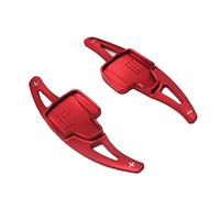 XEBRAD 2 piezas de pegatinas extensibles for palanca cambios volante coche, for Ford, for Focus, 2015-2020, for, for Kuga, 2016-2019, accesorio for Levas de cambio en el volante(Rot)