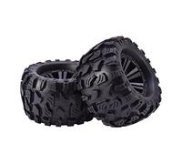 XEBRAD 2 Piezas de Ruedas hexagonales de 12 mm y 125 mm, neumáticos 1/10, for Monster, Truck Off Road, for HPI, for HSP, Savage XS TM Flux, for LRP, Neumático para Coche RC