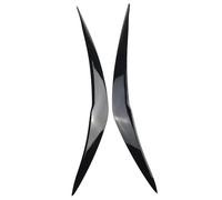 XEBRAD 2 piezas, para cubierta de faro, ceja párpado, para serie 1 116i 118i 120i 125i 128i Hatchback 2015-2018, para F20 F21 2015 2018 tira de ajuste de cejas para faros de coche