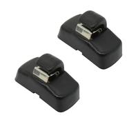 XEBRAD 2X Clips de Gancho for Visera de Coche, Soporte de suspensión, retenedor de Soporte de Hebilla, for VW, Caddy, EOS, GOL, Golf, Lupo Polo, Sharan, Touran, Clip para Parasol Interior(Schwarz)