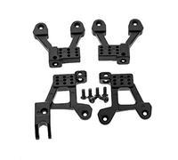 XEBRAD 4 Aros de Montaje de Torres de Amortiguador Trasero Delantero de Metal, for Axial SCX10 II 90046 90047 1/10 RC Crawler Montaje del Amortiguador del Coche(Schwarz)