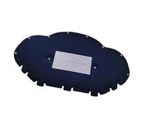 XEBRAD Alfombrilla de aislamiento térmico y acústico for capó delantero de Skoda, Octavia, Mk4 NX 2020 2021 2022 2023 2024 Protector térmico del motor(BLACK 1pcs Aluminum Foil)