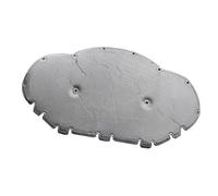XEBRAD Alfombrilla de aislamiento térmico y acústico for capó delantero de Skoda, Octavia, Mk4 NX 2020 2021 2022 2023 2024 Protector térmico del motor(BLACK Full Aluminum Foil)