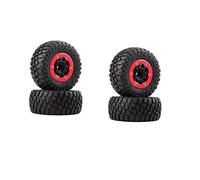 XEBRAD Beadlock - Juego de llantas de goma para coche RC 110 mm 1/10 Short Course Truck, for ARRMA, SENTON 4X4 550 Mega, for XLH, 9125, for, for Traxxas, Slash(AX-4008)