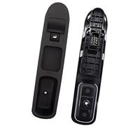 XEBRAD Botones de ventana del lado pasajero delantero, 6 pines, interruptor elevador control potencia, botón consola, para Peugeot 207 2007-2015 Interruptor de ventana eléctrica