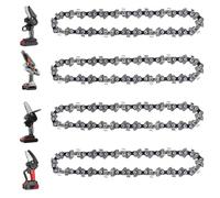XEBRAD Cadena de motosierra 6 pulgadas, para Mini, cadenas acero, reemplazo accesorios motosierras eléctricas Cadena de corte de madera(6 Inch-3pcs Chainsaw Chains)