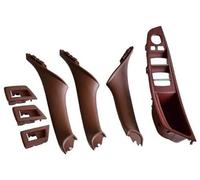 XEBRAD Car Styling Left Right Interior Door Armrest Handle Panel Pull Trim Cover, for, 5 Series F10 F11 520 525 RHD Manija del panel interior de la puerta del automóvil(Wine Red-7pcs-RHD)