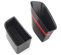 XEBRAD Cnazg40 2 Piezas Caja de Almacenamiento con reposabrazos para manija Puerta Delantera Coche, para teléfono, contenedor para Llaves, Bandeja caja de almacenamiento de manija de puerta de coche