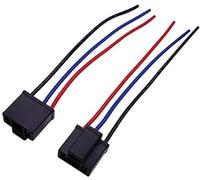 XEBRAD Conector de cable arnés cableado macho for faros delanteros 9003 HB2 H4 Adaptador de bombilla para faros delanteros(BLACK H4 Female Plug)
