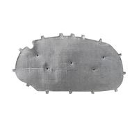 XEBRAD Cubierta de almohadilla algodón con aislamiento térmico y acústico para capó motor coche, para Vw, para Golf 6 Gti Estera acústica del motor(Aluminum)