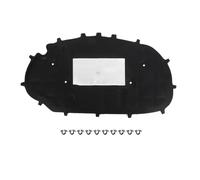 XEBRAD Cubierta de la estera almohadilla algodón del aislamiento térmico sonido capó motor, para Vw, para Golf 6 Gti Estera acústica del motor(Aluminum Sheet)