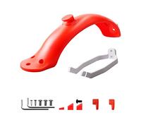 XEBRAD Fender Electric Scooter Back Mudguard Rear Sets For Xiaomi M365 And M365 Pro Red Parts With Screws Tools Tyre Splash Fender Lámpara de posición lateral(Rot)