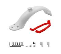 XEBRAD Fender Electric Scooter Back Mudguard Rear Sets For Xiaomi M365 And M365 Pro Red Parts With Screws Tools Tyre Splash Fender Lámpara de posición lateral(White)