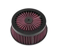 XEBRAD Filtro de aire repuesto for motocicleta, filtro limpiador for admisión, for Harley, Touring Sportster XL883 XL1200 Iron 883 Dyna Softail Elemento de filtro de aire para motocicleta(A Red)