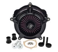XEBRAD Filtros de aire Filtro admisión filtro motocicleta turbina negra, for Harley, Sportster Iron XL 883 1200 Forty Eight Seventy Two Elemento de filtro de aire para motocicleta(C)