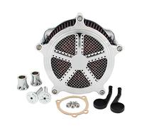 XEBRAD Filtros de aire, limpiador admisión, kits CNC Crafts, for Harley, Sportster Iron 883 XL 1200 48 72 1991-2019, cromo negro Elemento de filtro de aire para motocicleta(0340)