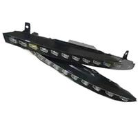 XEBRAD For Q7 2010-2015 12LED 11LED Izquierda Derecha DRL luz de circulación Diurna con función de lámpara de señal de Giro Luz de señal de Giro del Coche(Black 12LED)