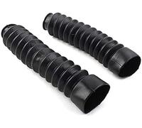 XEBRAD Frente de Goma Negro Universal, para K Cubierta Antipolvo Botas Amortiguador 2 Piezas Tapa de Horquilla de suspensión de Moto