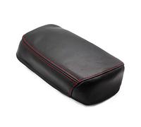 XEBRAD Funda de cuero de microfibra for reposabrazos de consola central de coche, for NISSAN, for Qashqai, 2008 2009 2010 2011 2012 2013 2014 2015 2016 2017 Funda para reposabrazos(Red thread)