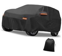 XEBRAD Funda para Coche Cubierta de Coche Impermeable al Aire Libre Sol Lluvia Nieve Granizo protección con Lado Izquierdo, para película Aluminio Cremallera, para