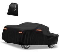 XEBRAD Funda para Coche Funda para Coche para Todo Tipo de Clima, para Chevrolet Silverado Crew, Impermeable, Resistente al Viento y a los Rayos UV, con Puerta, para