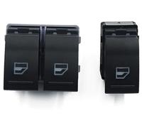 XEBRAD Interruptor de elevalunas eléctrico, para Transporter T5 T6 2005 2006 2007-2012 2013 2014 7E0 959 855A 7E0959855 Interruptor de ventana eléctrica(BLACK Set of the switch)