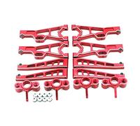 XEBRAD Juego de nudillos dirección brazo suspensión Metal 12 piezas, for JLB Racing, for CHEETAH, for 11101 21101 J3 Speed 1/10 RC actualización coche Enlace del brazo de suspensión del coche Rc
