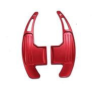 XEBRAD Kit de extensión palanca cambios for volante, for Ford, for Mustang, 2015, 2016, 2017, 2018, 2019, aluminio y fibra carbono Levas de cambio en el volante(Rot)