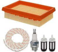 XEBRAD Kit de Puesta a Punto del Filtro de Aire BR340 for STIHL, BR320, BR380, BR400, BR420, SR430, SR420, BR420c, Piezas for soplador de Hojas de Mochila 4203 141 0301, Kit de bujías de Servicio del