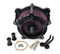 XEBRAD Kits de limpiador aire con punta entrada filtro negro, for Harley, Touring Road King Street Electra Glide 2008-16 Softail Dyna FXDLS 2017 Elemento de filtro de aire para motocicleta