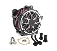 XEBRAD Kits de limpiador for admisión filtro aire CNC for motocicleta, for Harley, Dyna FXR 1993-2017 Touring Road King Electra Glide Street Softail Elemento de filtro de aire para motocicleta(Rot)
