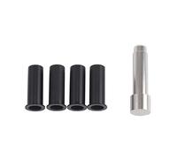 XEBRAD Kits de reparación de bujes y revestimientos de bisagras de Puertas for Jeep, CJ Wrangler TJ/YJ/CJ7/CJ5 Delrin Negro Kit de conversión de bisagras de Puerta
