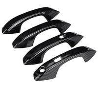 XEBRAD Manija de puerta exterior de coche, for Seat, for Leon MK4 KL1 KL8 2020-2022, accesorios de protección externa for coche, pegatina estilo gadget, cubierta de manija de puerta de fibra de carbon