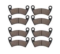 XEBRAD Pastillas de freno delanteras y traseras for motocicletas, for Polaris, Ranger, for CREW 700 800 2008-2015 RZR XP4 900 aceite 2012-2014 XP 1000 EFI 2014-2019 Reemplazo de pastillas de freno par