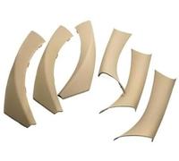 XEBRAD Pegatina decorativa for coche, Panel de puerta, cubiertas manija agarre, embellecedor protector reposabrazos, for Serie 3, for E90, for E91 2004-2012 Adhesivo para manija de puerta de coche
