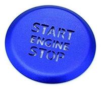 XEBRAD Pegatinas de coche, anillo, parada arranque motor automático, funda botón translúcido, for, A1 A4 A4L A5 2019 2020 Anillo embellecedor del interruptor de encendido del coche