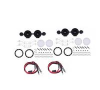 XEBRAD Portaequipajes de Metal for Techo Coche RC Crawler 1/10, for Traxxas, TRX4 TRX6 G63, for Axial, SCX10 III OP, Accesorios y Piezas Portaequipajes para Coches de Juguete(Round Black Light)