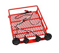 XEBRAD Portaequipajes de Techo 1/10, for Axial, SCX10, for Tamiya, CC01 D90 TRX4 RC Crawler Car con Barra Luces 130X98mm Portaequipajes para Coches de Juguete