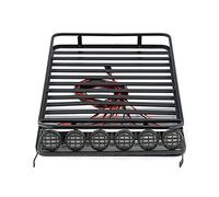 XEBRAD Portaequipajes de Techo for RC Crawler D90 1/10, for Axial, SCX10 90046 con Barra luz Portaequipajes para Coches de Juguete(A)