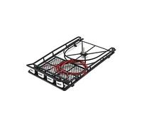 XEBRAD Portaequipajes de Techo Protector con Juego 4 Luces Blancas for automóvil, for Jeep, RC D90 SCX10 Rock Crawler Portaequipajes para Coches de Juguete(Type 3)