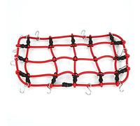 XEBRAD Red de Almacenamiento for portaequipajes Techo, Cubierta Malla for Tamiya, CC01, for Axial, SCX10 RC4WD D90 1/10 Crawler RC Car con Gancho Portaequipajes para Coches de Juguete